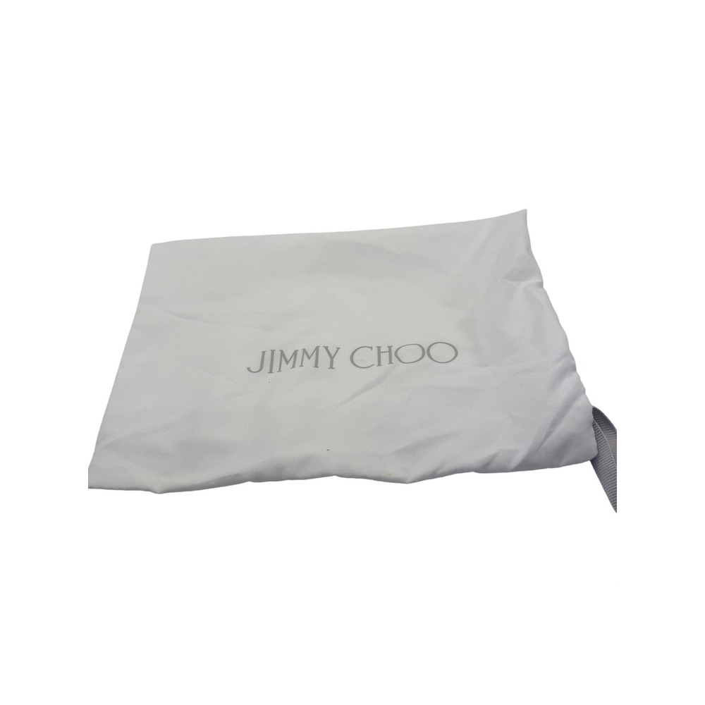 Jimmy Choo White Cotton Drawstring Dust Bag for Shoes or Accessories